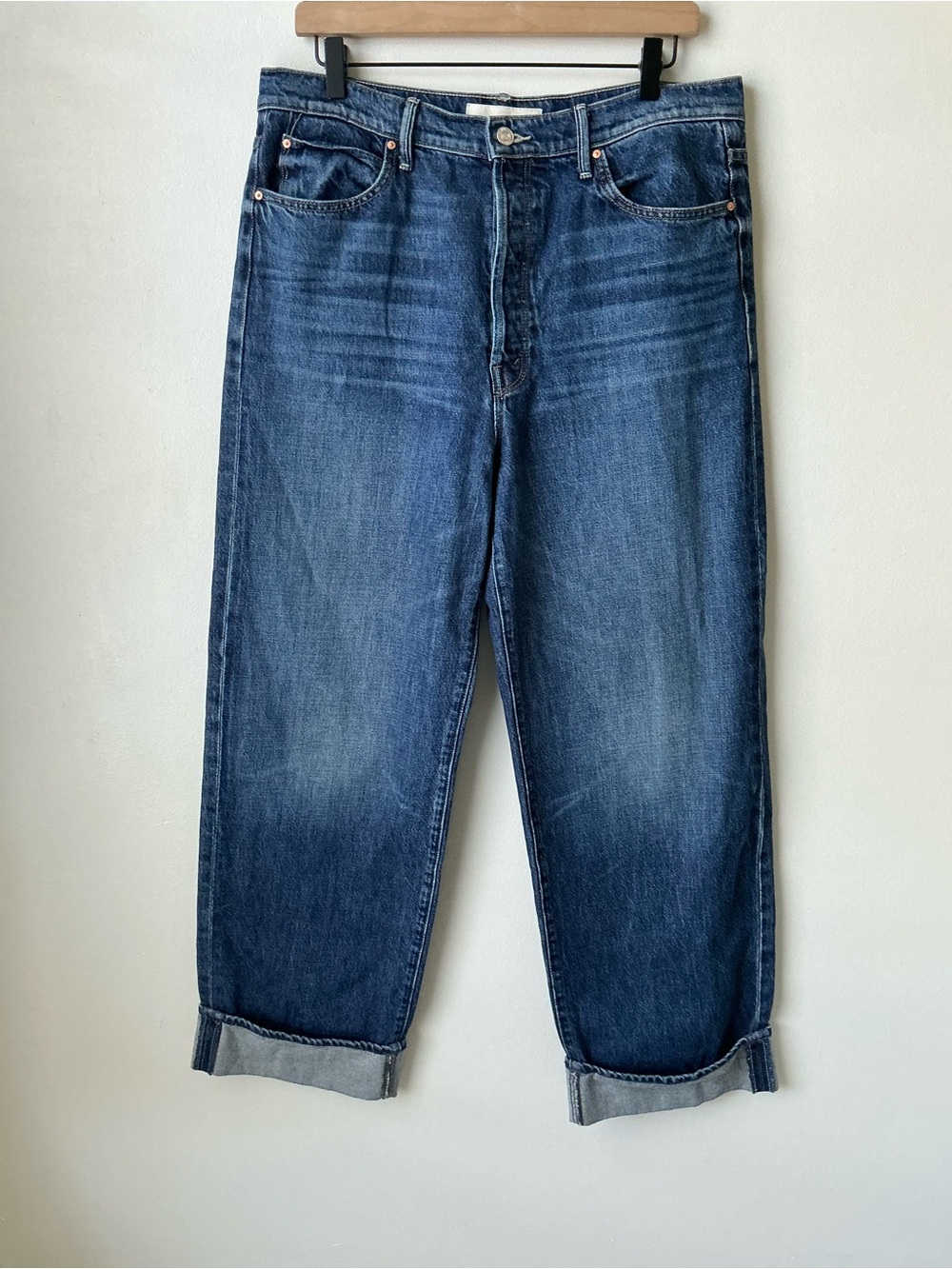 MOTHER SUPERIOR Jeans Spitfire Nerdy Cuff Did You Bring Me Anything Blue Size 29 - Picture 2 of 14